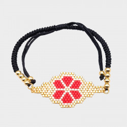 Flower motif bracelet