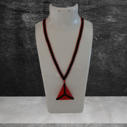 Necklace with red triangle...