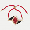 Bordeaux, Black and White Triangle Jewelry Set