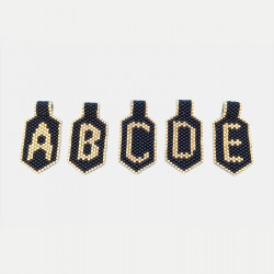 Pendentif avec lettre de l'alphabet