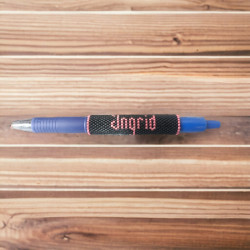 Pen with personalized Miyuki beads cover