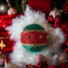 Handcrafted Bicone Bead Christmas Ornament