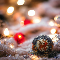 Christmas sleigh ornament