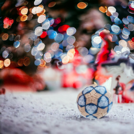 boule de noël artisanale étoiles miyuki delica – Mamzelle Créations
