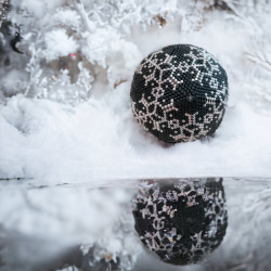 Boule de noël flocons