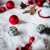 Black Gold LED Christmas Garland Miyuki 110 cm