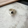 Adjustable Silver-Colored Unicolor Ring