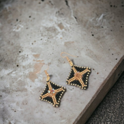 Amaris Handmade Miyuki Swarovski Earrings | Mamzelle Creations