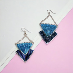 Tahila Double Triangle Earrings