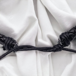 Bracelet en cuir Ramia – Bracelet artisanal en perles Miyuki Delica | Mamzelle Creations