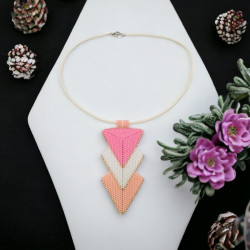 Kalyna triple triangle pendant necklace