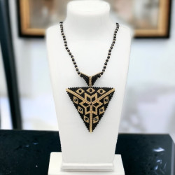Orienty Oriental Style Triangle Pendant Necklace
