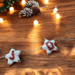 "Joyeux Noël" star light garland