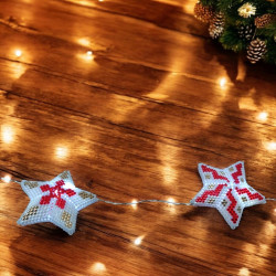 "Joyeux Noël" star light garland