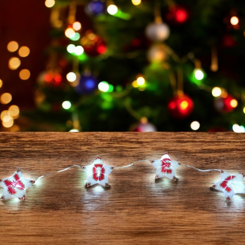 Guirlande étoile lumineuse "Joyeux Noël"