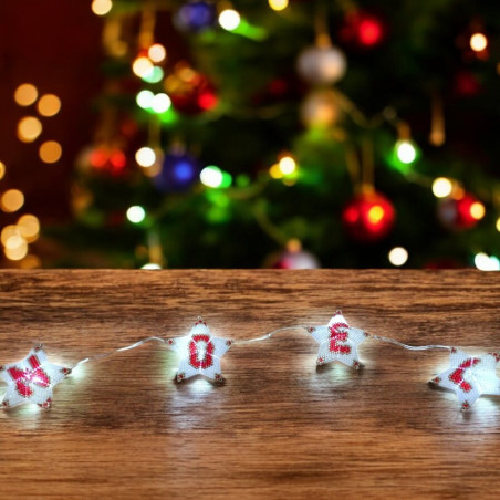 "Joyeux Noël" star light garland