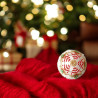 Kerstbal met decoratiemotief in Miyuki Delica kralen