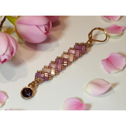 Pendatia Sieradenset – Verstelbare ketting & Miyuki oorbellen – Handgemaakt