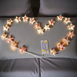 LED Star Garland Joyeux Noël 100 cm