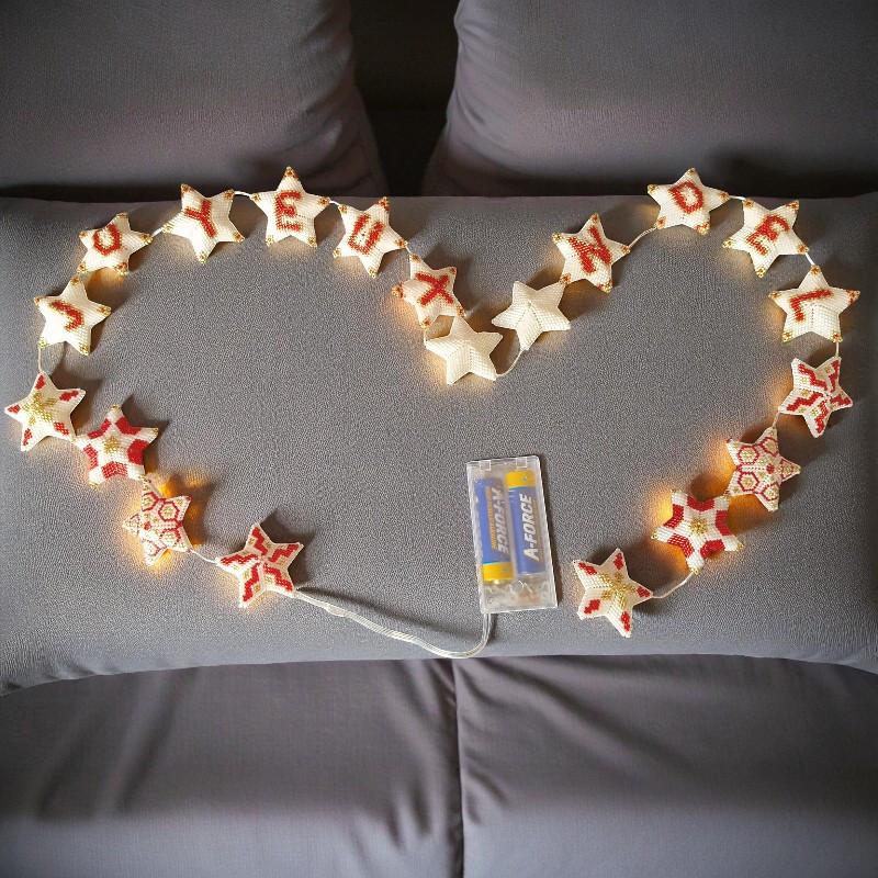 LED Star Garland Joyeux Noël 100 cm