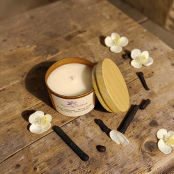 Monoi Vanilla Scented Candle – Soy‑Coconut Wax – Handmade – 81 g