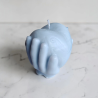 Decorative Candle “Heart in Hands” – Coconut Wax – Handmade – 8 cm
