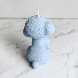 Decorative Candle “Poodle” – Coconut Wax – 6 cm
