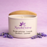 Bougie parfumée Lavande Mamzelle Créations – cire soja‑coco – vue frontale
