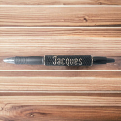 Pilot G2 pen with personalized Miyuki beads cover
