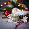 Elegant Candle Surround with Miyuki Delica Beads and Toupies