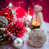 Boule de noël artisanale en perles Miyuki Delica