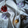 Guirlande de Noël Faite Main en Perles Miyuki Delicas avec Lampes LED