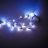 Guirlande de Noël Faite Main en Perles Miyuki Delicas avec Lampes LED