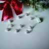 Guirlande de Noël Faite Main en Perles Miyuki Delicas avec Lampes LED