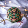 Boule de Noël en Forme de Cœur avec Perles Miyuki Delicas