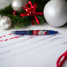 Kerstmanpen Pilot G2 Blauw met Miyuki Delicas-kralen