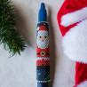 Kerstmanpen Pilot G2 Blauw met Miyuki Delicas-kralen