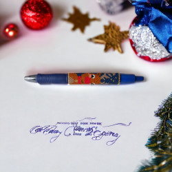 Stylo Renne Pilot G2 Bleu avec Perles Miyuki