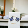 Boucles d'Oreilles Amaris – Artisanales en Perles Miyuki Delica et Toupies Swarovski