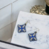 Boucles d'Oreilles Amaris – Artisanales en Perles Miyuki Delica et Toupies Swarovski