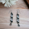 Boucles d'oreilles Pendatia | Perles Miyuki Half Tila | Mamzelle Creations