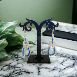 Boucles d'oreilles en perles de rocaille et Swarovski | Mamzelle Creations