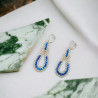Boucles d'oreilles en perles de rocaille et Swarovski | Mamzelle Creations
