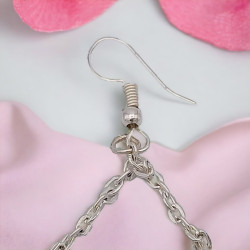 Boucles d’oreilles double triangle Tahila en perles Miyuki Delica | Mamzelle Creations