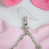 Boucles d’oreilles double triangle Tahila en perles Miyuki Delica | Mamzelle Creations