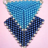 Boucles d’oreilles double triangle Tahila en perles Miyuki Delica | Mamzelle Creations