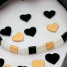 Bracelet élastique en perles japonaises teintées à la main
