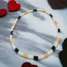 Bracelet élastique en perles japonaises teintées à la main
