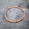 Bracelet élastique en perles japonaises teintées à la main