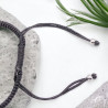 Bracelet fleur tissé à la main avec perles Miyuki Delica